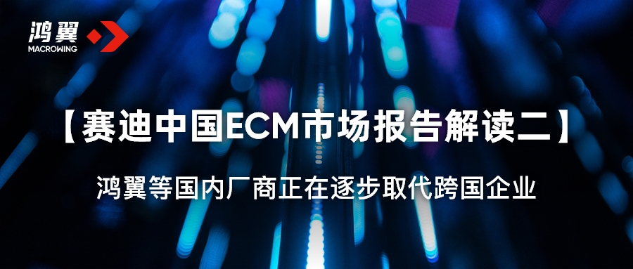 賽迪中國ECM市場報告解讀二：鴻翼等國內廠商正在逐步取代跨國企業