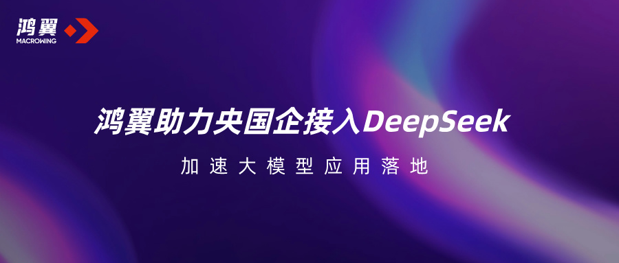 鴻翼助力央國企接入DeepSeek，加速大模型應用落地！