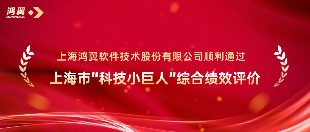 喜報！鴻翼順利通過上海市“科技小巨人”綜合績效評價